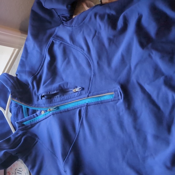 Salomon purple/blue acti therm hoodie - Picture 5 of 5